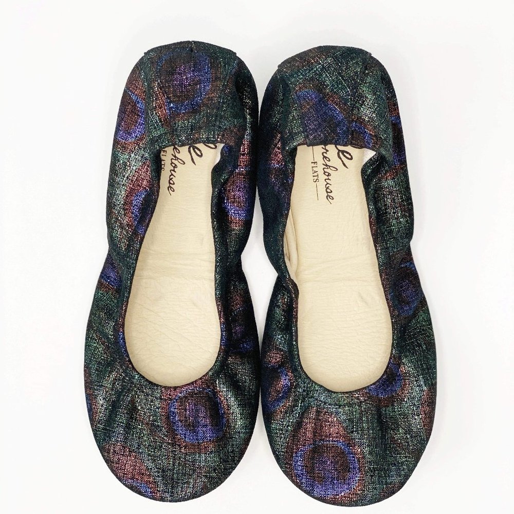 Storehouse Flats Black peacock